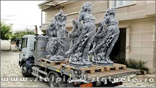 Ornamente de gradina din beton la domiciliu.