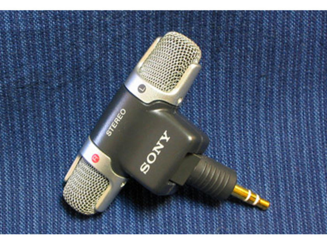 Microfon stereo SONY ECM-DS70P aurit dublu canal - Imagine 5