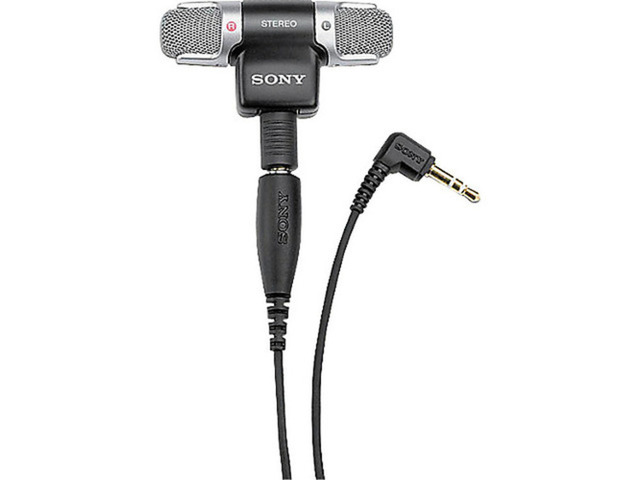 Microfon stereo SONY ECM-DS70P aurit dublu canal - Imagine 6