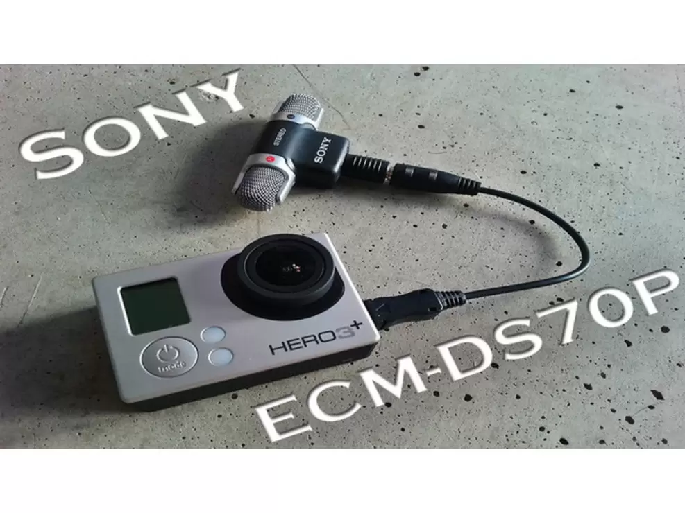Microfon stereo SONY ECM-DS70P aurit dublu canal - 6