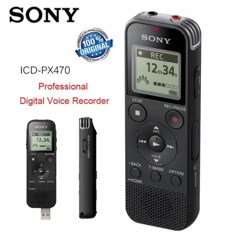 La cutie sigilat SONY ICD-PX470 reportofon profesional stereo