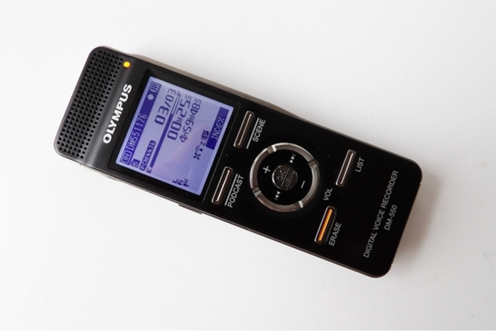 32GB reportofon stereo profesional OLYMPUS DM-550 cu husa originala ca nou - 3