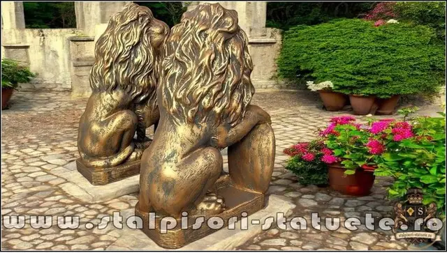 Statuete set lei mici, aramiu patinat, model S2.