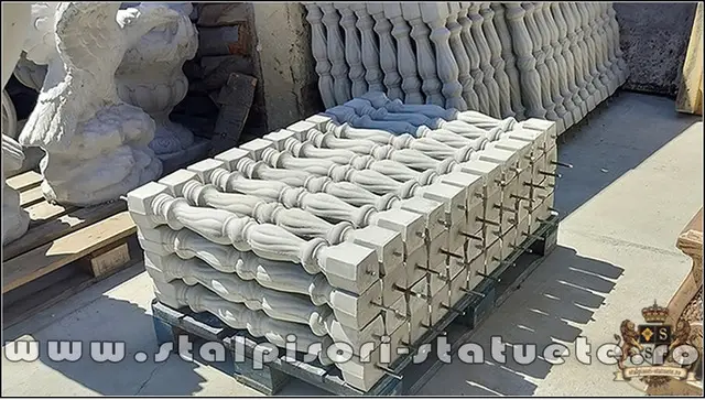 Stalpisori, balustri, popici, mosoare, din beton, model B4.