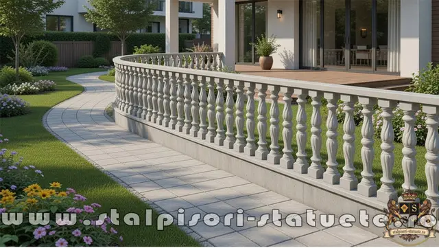 Stalpisori, balustri, popici, mosoare, din beton, model B4.