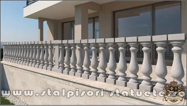 Stalpisori, balustri, popici, mosoare, din beton, model B8.