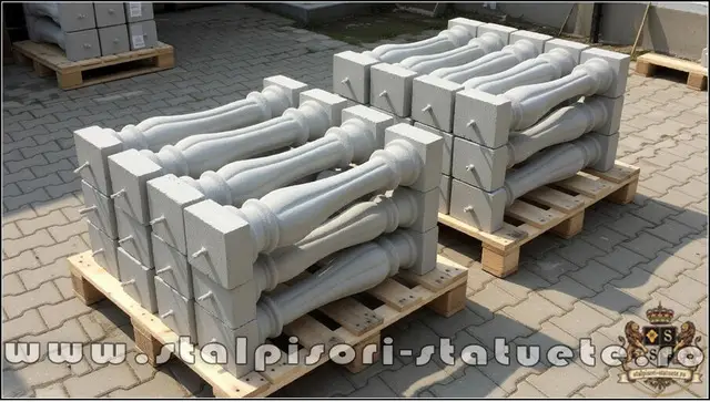 Stalpisori, balustri, popici, mosoare, din beton, model B13.
