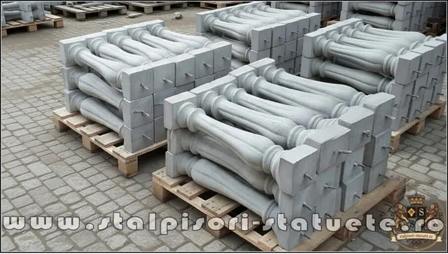 Stalpisori, balustri, popici, mosoare, din beton, model B13.
