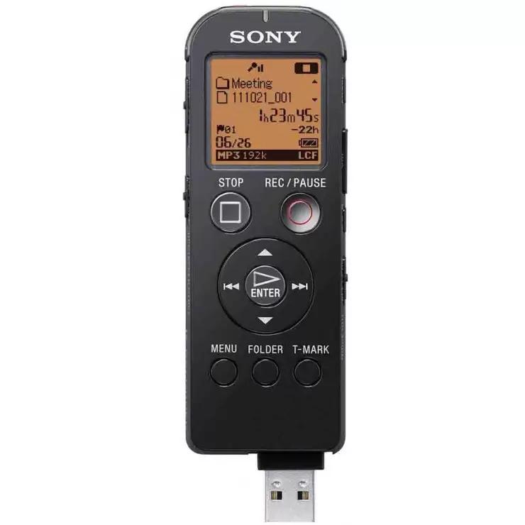 Reportofon stereo profesional SONY ICD-UX522 husa - 5