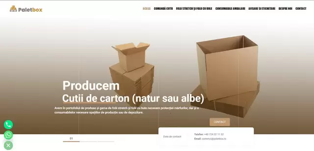 Paletbox.ro - Productie cutii carton