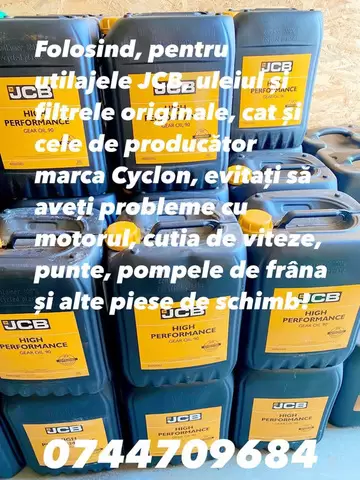 Uleiuri org jcb si producator Cyclon  3cx si 4cx