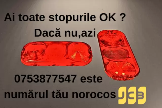 Stopuri si girofare pentru utilaje in STOC !!!