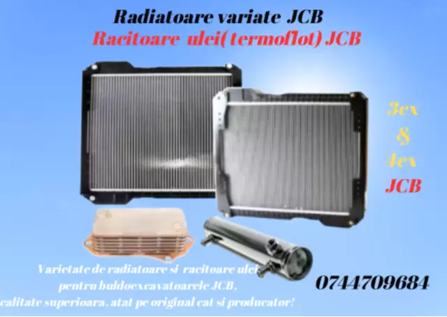Racitor ulei jcb si radiatoare variate jcb