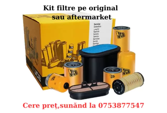 Kit de filtre pe original JCB sau aftermarket