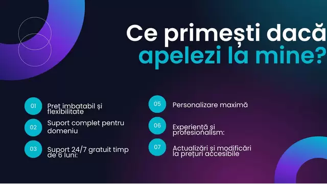 Creez site-uri web pentru afaceri.