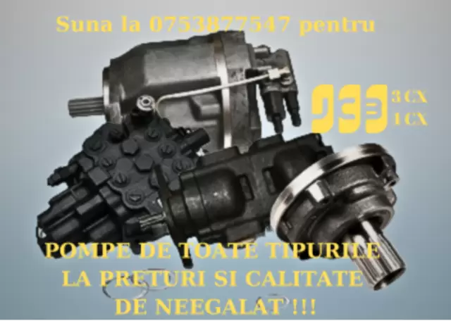 Toate tipurile de pompe in STOC pentru JCB