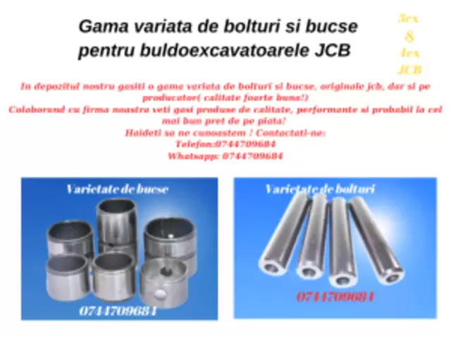 Piese de schimb accesorii si consumabile jcb