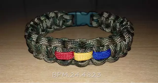 Bratari paracord SUA military cu tricolor