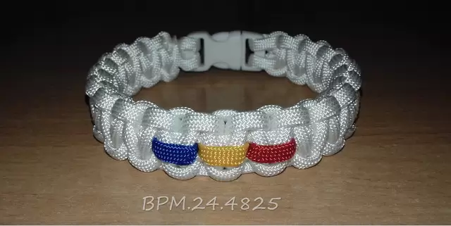 Bratari paracord SUA military cu tricolor