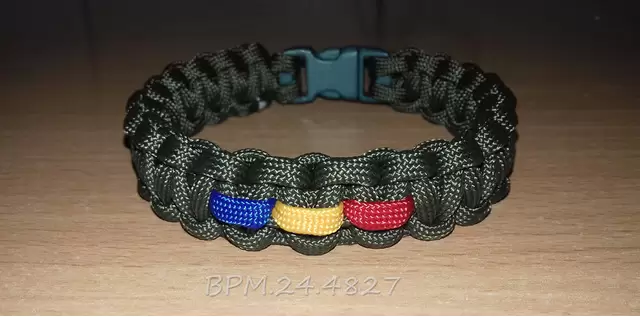 Bratari paracord SUA military cu tricolor