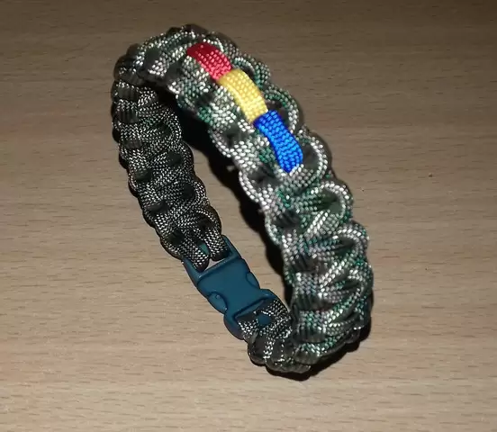 Bratari paracord SUA military cu tricolor