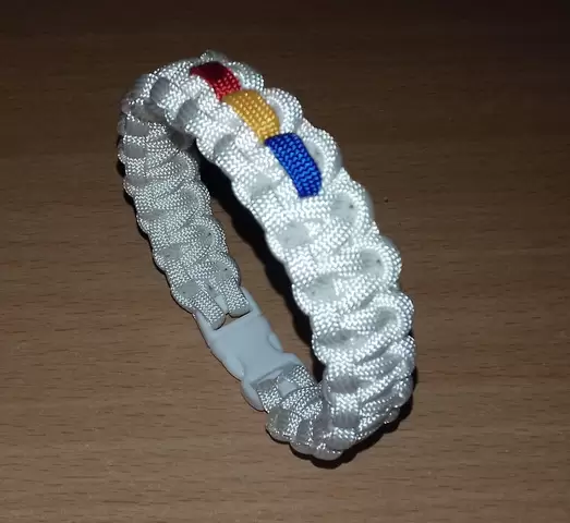 Bratari paracord SUA military cu tricolor