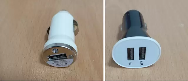 Vand 2 Incarcatoare auto cu 1 sau 2 porturi USB