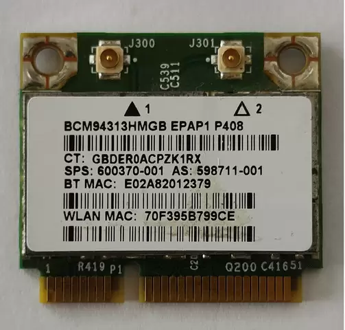 Placa de retea WiFi, BT BCM94313HMGB pentru laptop