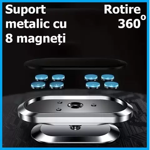 Suport telefon auto 360 | Suport magnetic telefon|