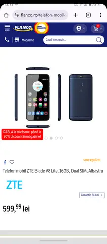 2 smartphone noi ZTE V8 lire si ZTE A320-4G