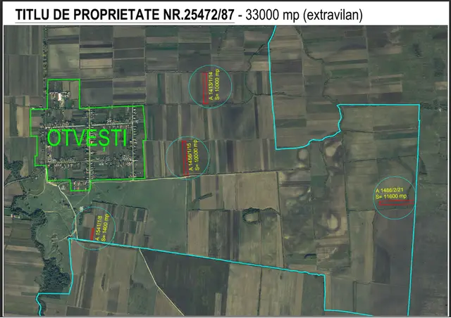 Vand teren extravilan agrigol in Otvesti 3,3 Ha