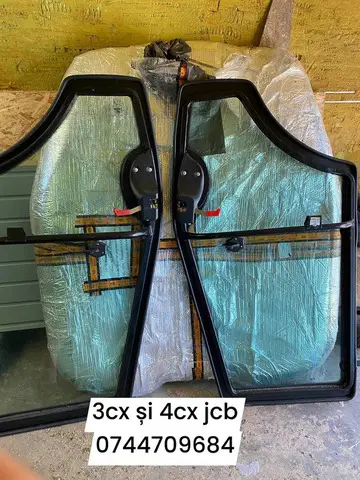 Usa completa 3cx 4cx jcb, lunete, geamuri parbrize