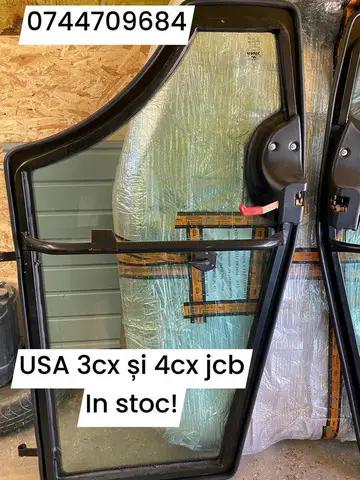 Usa completa 3cx 4cx jcb, lunete, geamuri parbrize