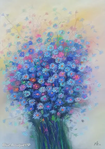 Tablouri picturi in pastel cu flori