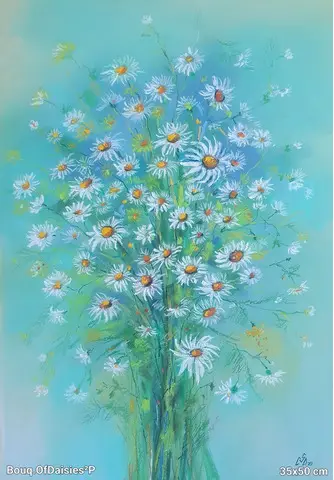 Tablouri picturi in pastel cu flori