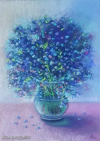 Tablouri picturi in pastel cu flori