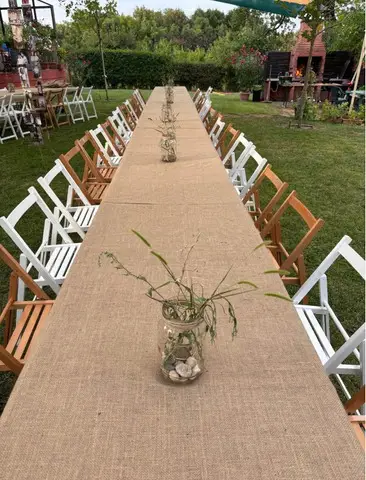 Set masa extensibila + scaune pliante lemn