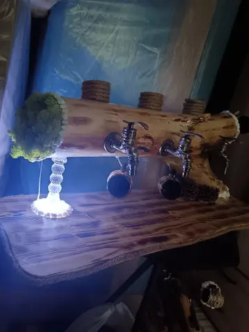 Dozator Rustic Din Lemn