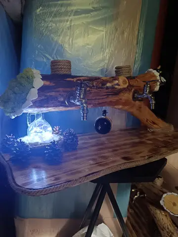 Dozator Rustic Din Lemn