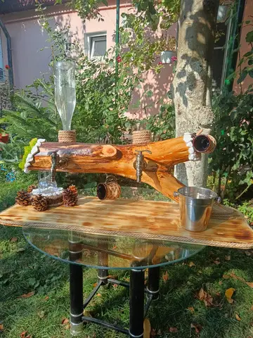 Dozator Rustic Din Lemn