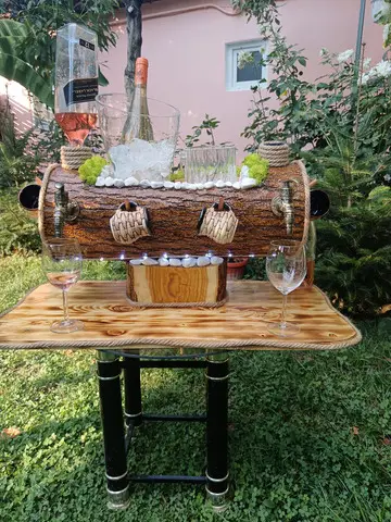 Dozator Rustic Din Lemn