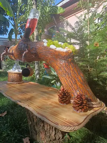 Dozator Rustic Din Lemn