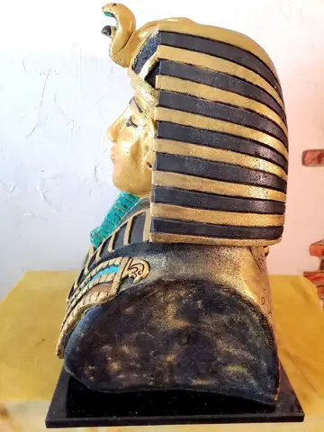 sculptura bust Tutankamon obiect decorativ