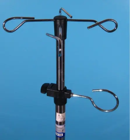 Suport perfuzii din inox cu 4 carlige  - Sundo