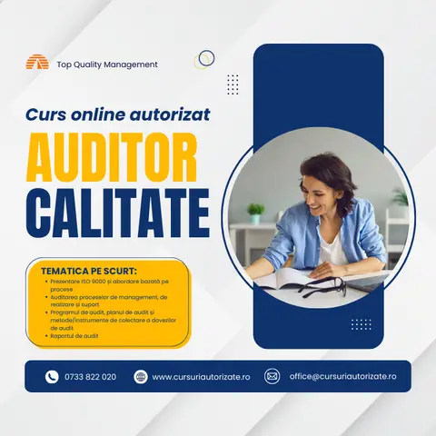 Curs Auditor in domeniul calitatii