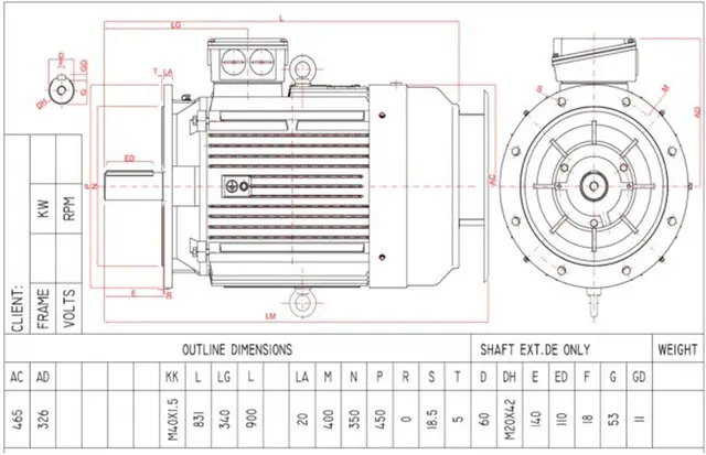 Motor electric trifazat 37kw 1400rpm 225 B5