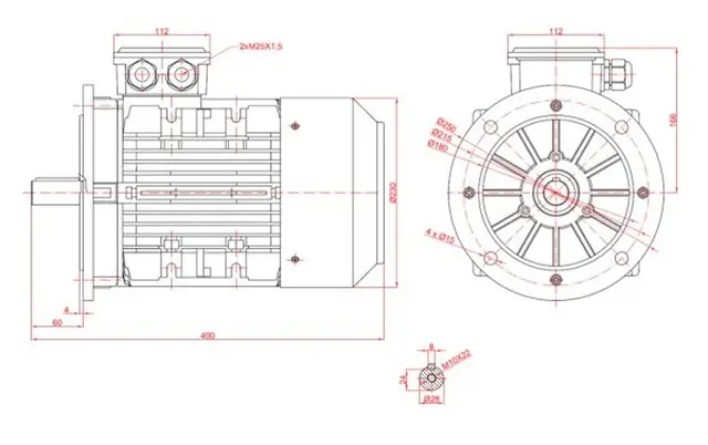 Motor electric trifazat 4kw 1400rpm 112 B5