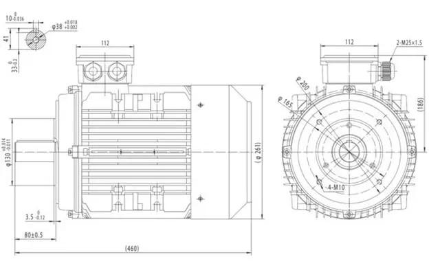 Motor electric trifazat 7.5kw 1400rpm 132 B14