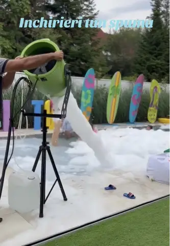 Tun spuma de inchiriat petreceri spuma