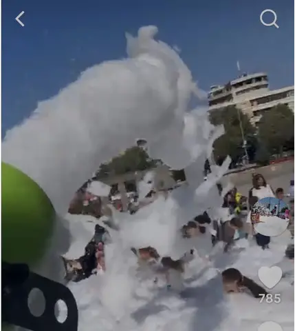 Tun spuma de inchiriat petreceri spuma